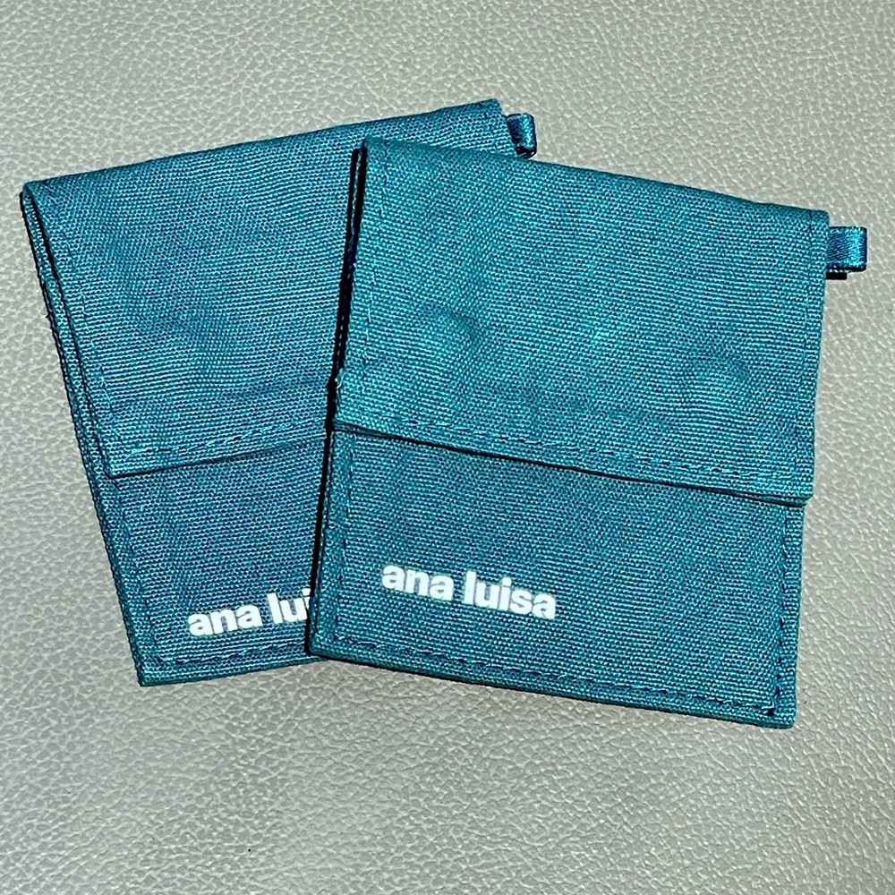 2 Ana Luisa Turquoise Jewelry Pouches